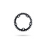 Oval PREMIUM 110BCD 5 Hole (SRAM) 2X Chainring 36T