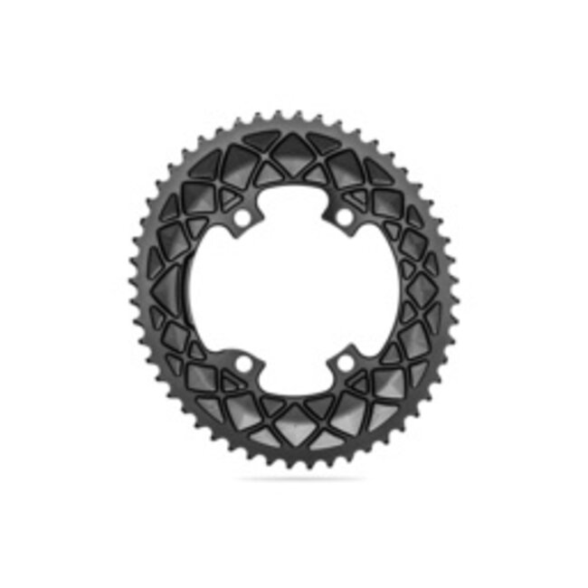 Oval PREMIUM Shimano R9100/8000 110BCD 4 Hole 2X Chainring 53T