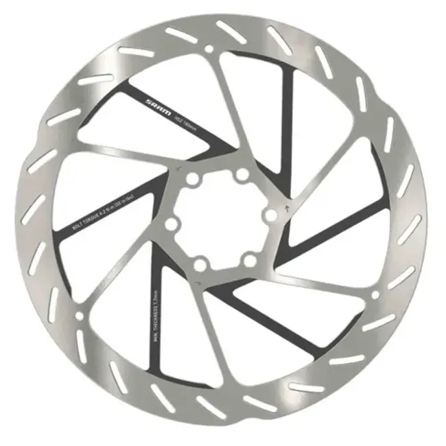 Sram HS2 Disc Brake Rotor 6-Bolt Rounded Silver/Black