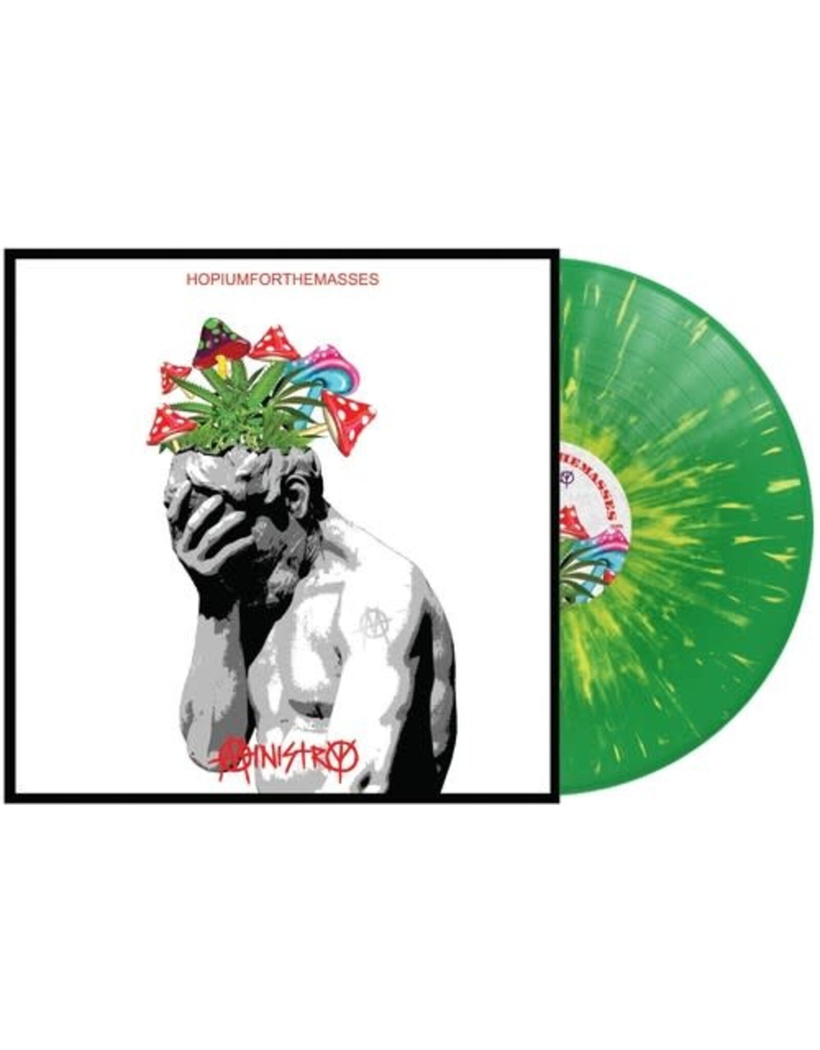 Ministry ‎/ Hopiumforthemasses (Green w/ Yellow Spatter Vinyl)