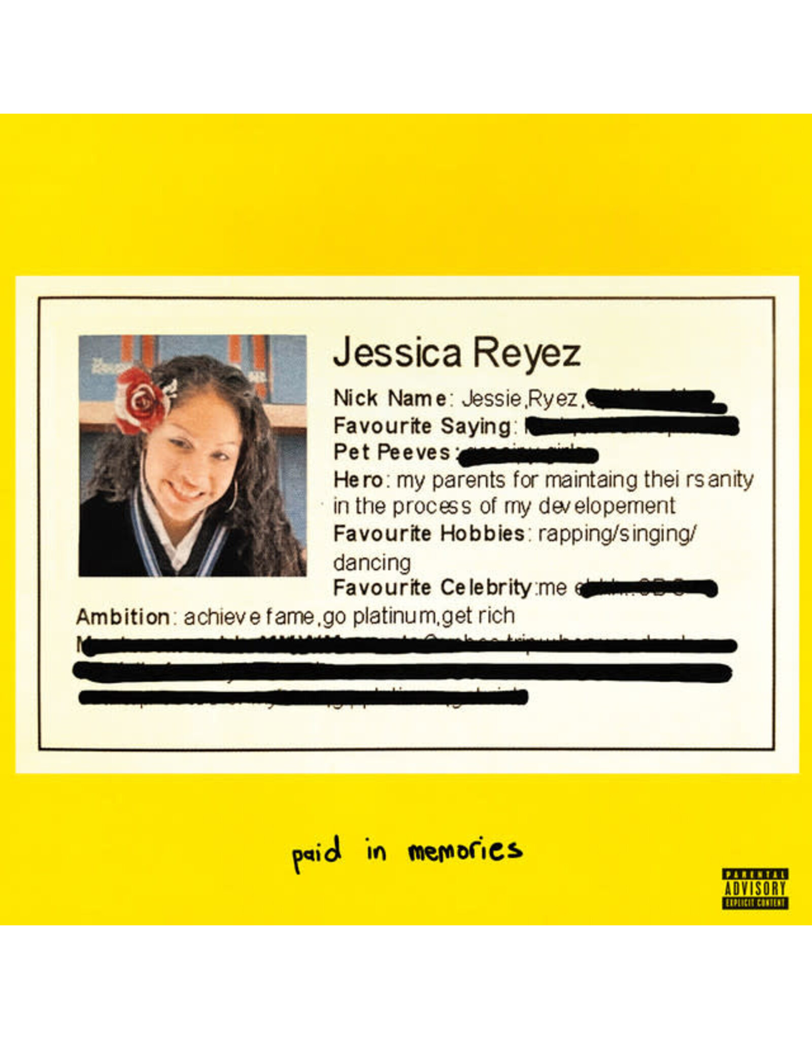 Reyez, Jessie / Paid in Memories
