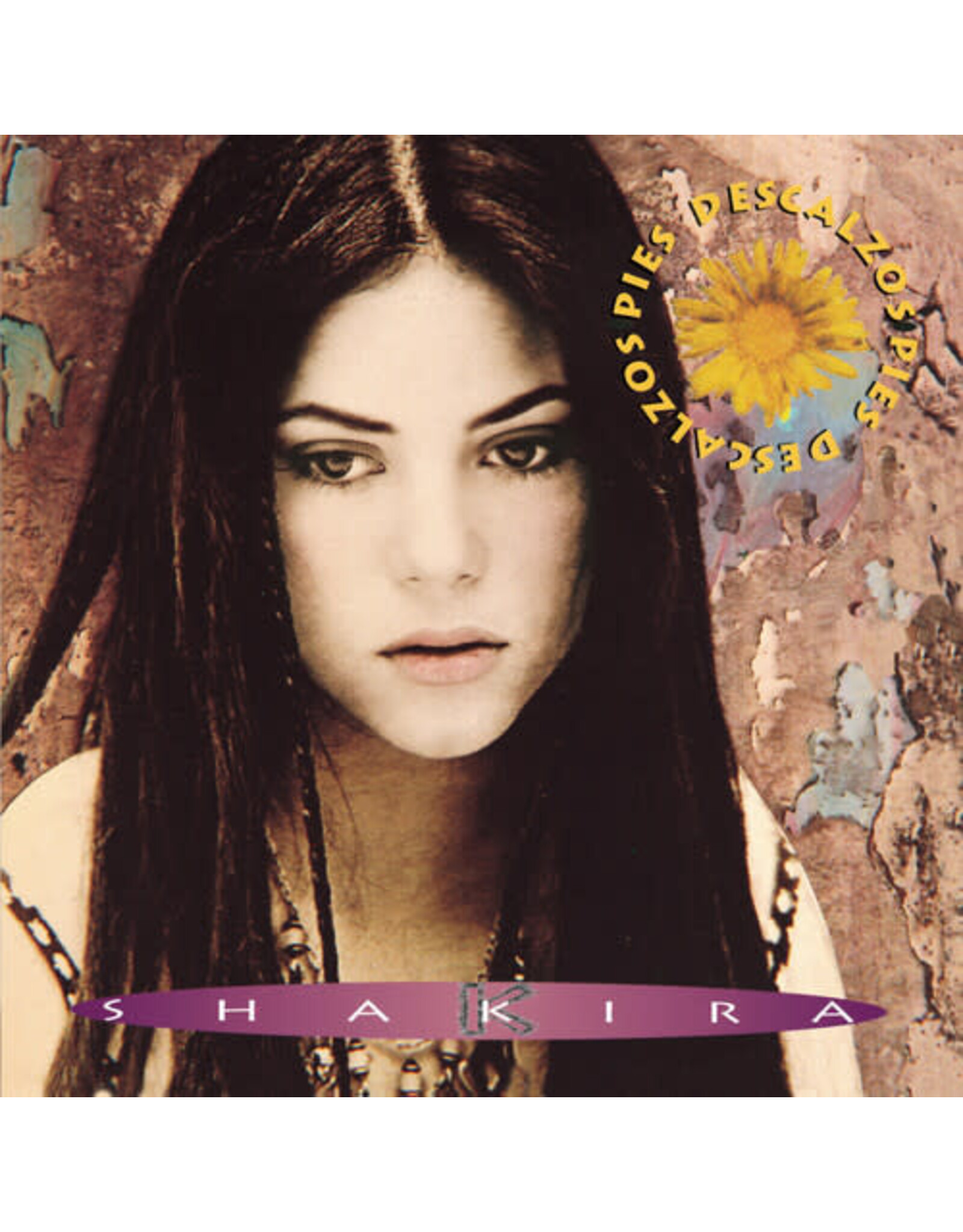 Shakira / Pies Descalzos (yellow w/ red swirl vinyl)