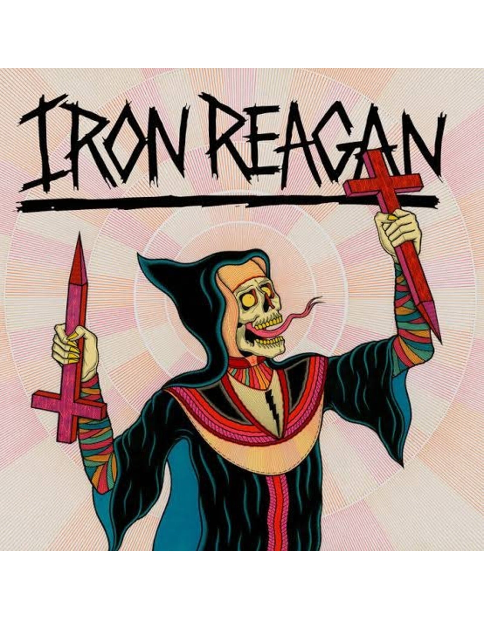 Iron Reagan / Crossover Ministry (Milky Clear w/ Rainbow Splatter Vinyl)