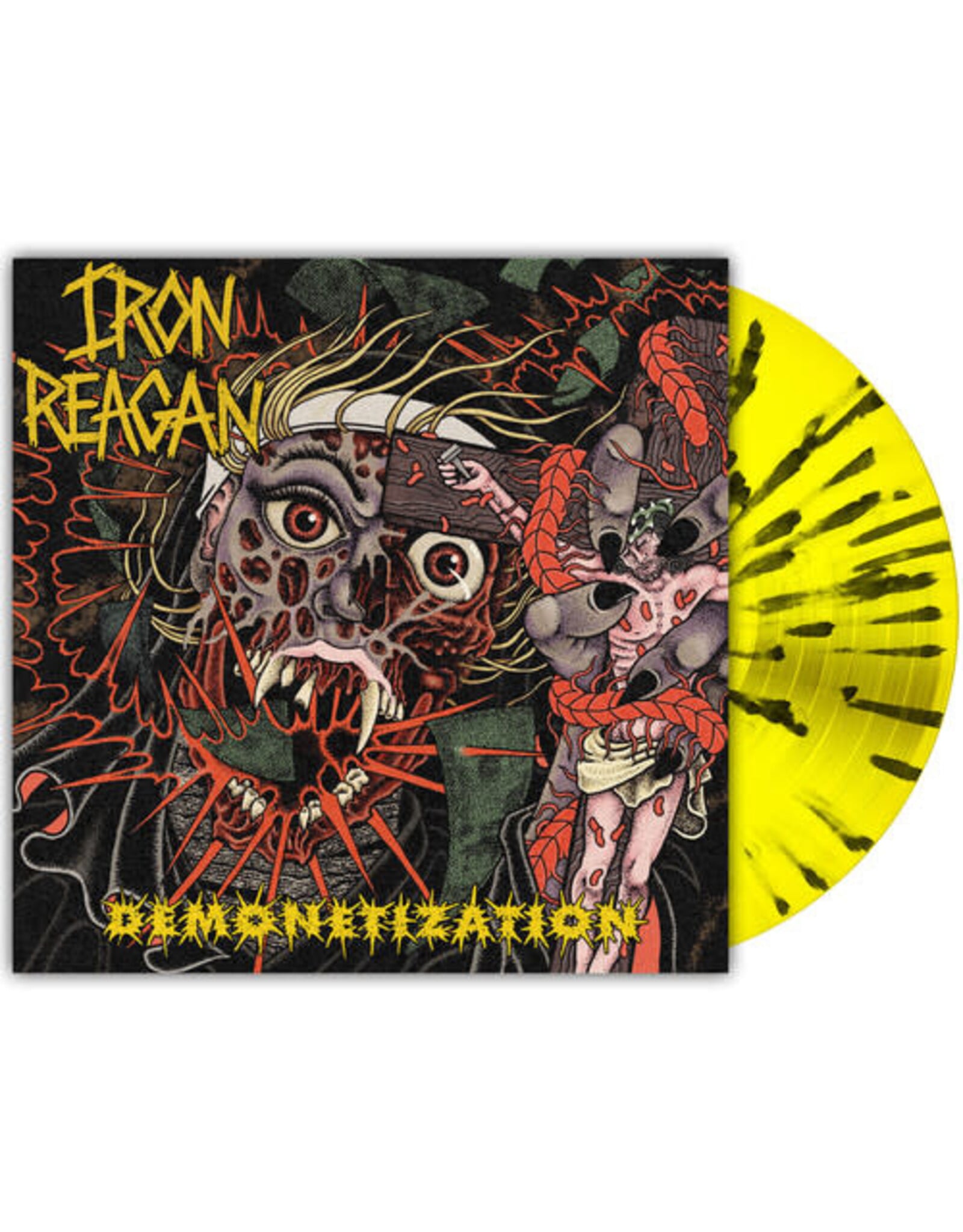 Iron Reagan / Demonetization (yellow & black splatter vinyl)