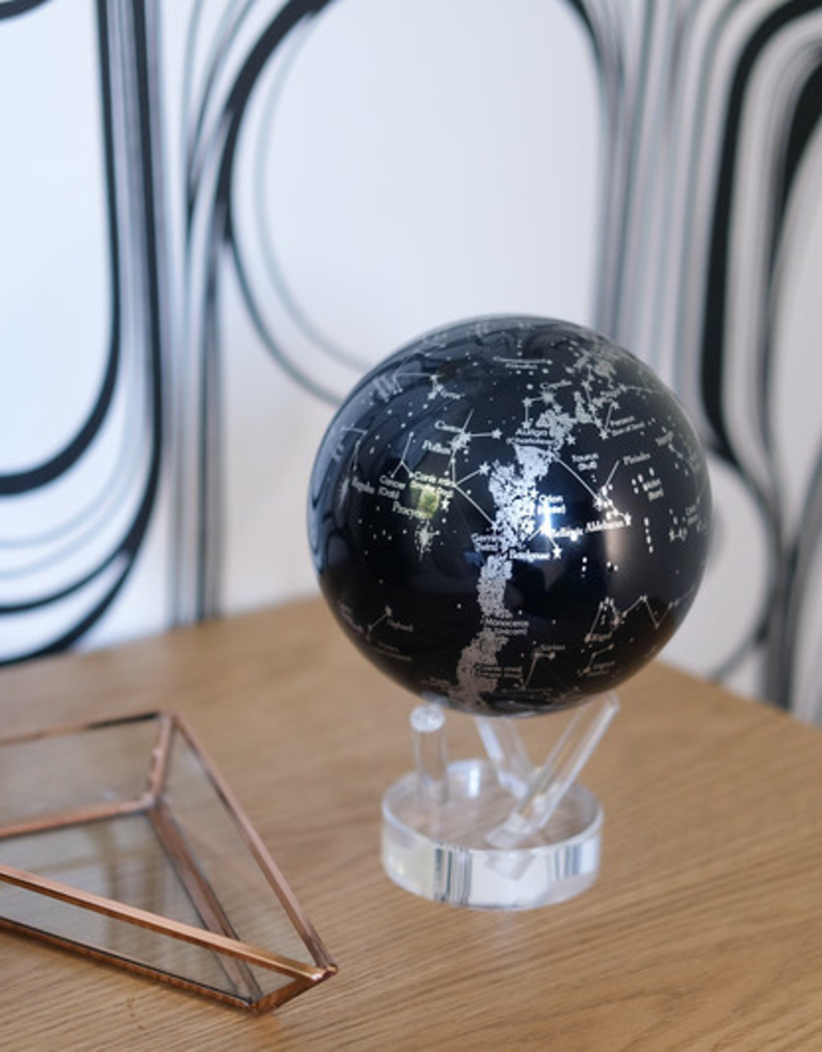 Mova Constellations Black and Silver Globe 4.5"