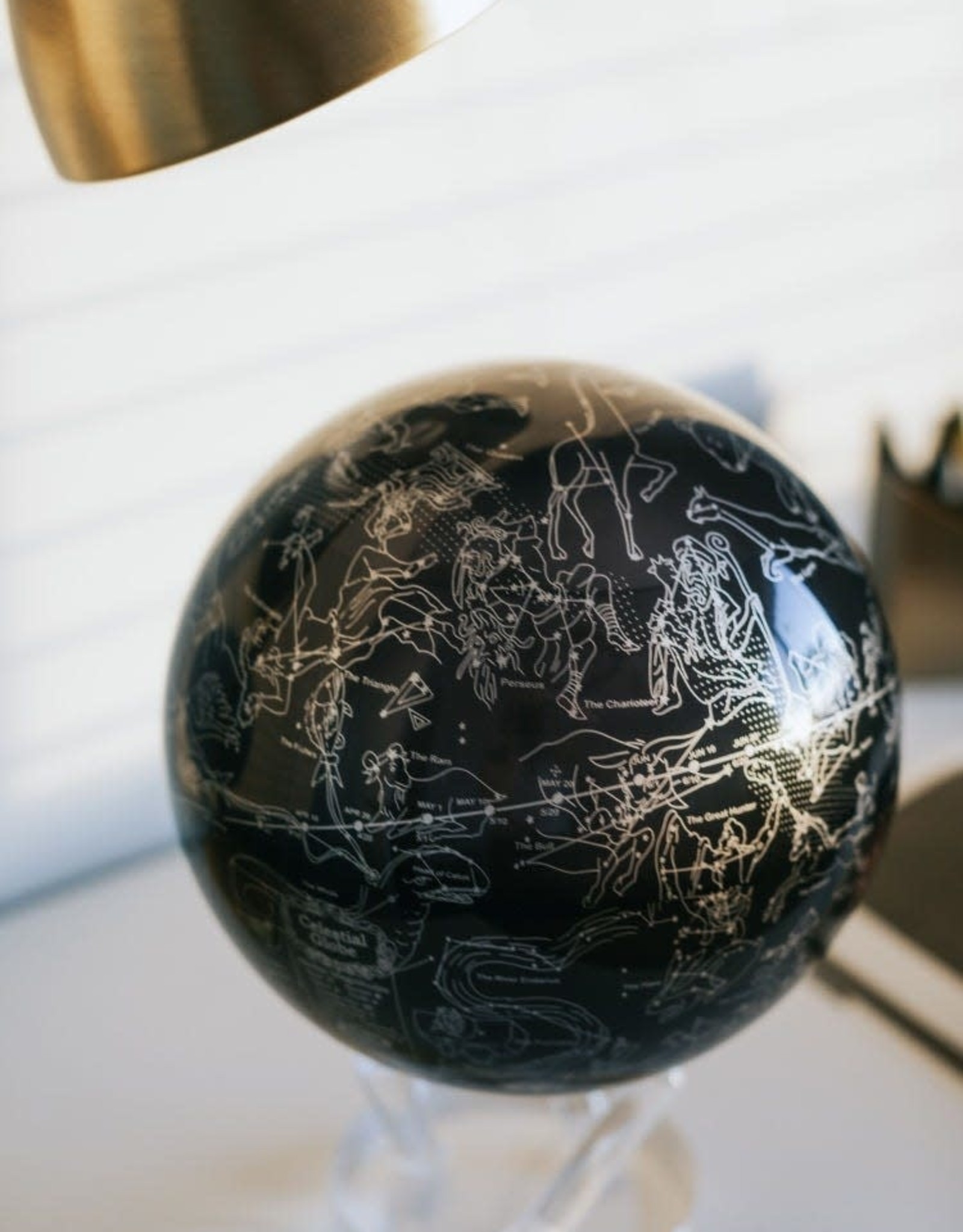 Mova Constellations Black and Silver Globe 4.5"