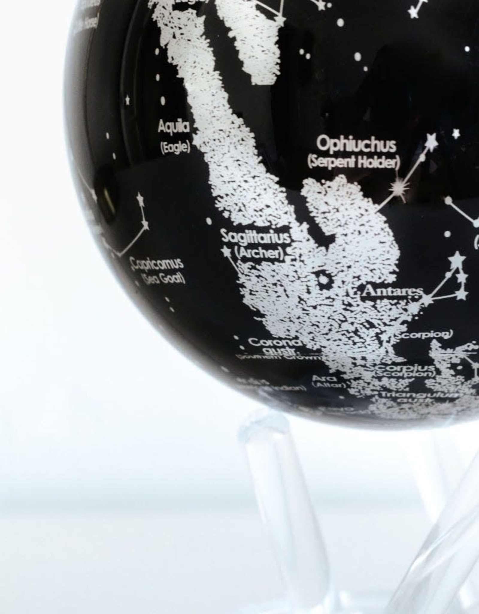 Mova Constellations Black and Silver Globe 4.5"