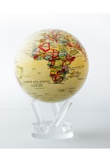 Mova YELLOW POLITICAL MAP WORLD GLOBE 4.5"