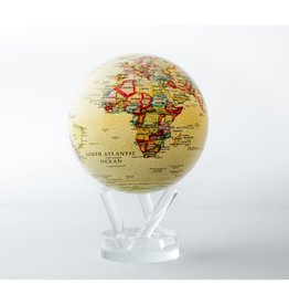 Mova YELLOW POLITICAL MAP WORLD GLOBE 4.5"