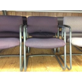 Purple sled base metal frame side chair (10/21/2020)