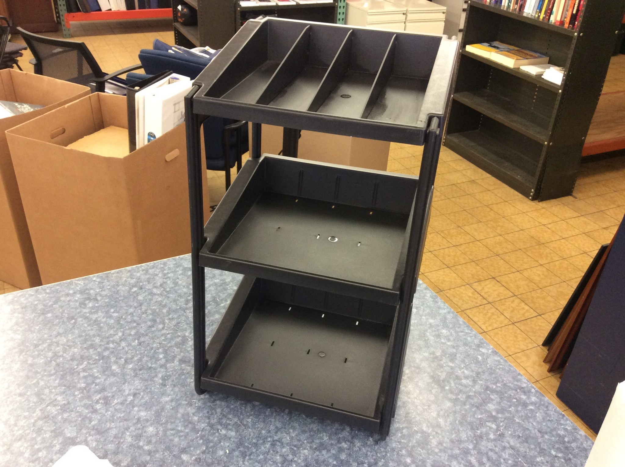 9x10 1 2x18 Black Plastic Countertop Shelf Unit 3 20 2020 Nd