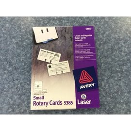 Avery Small Rotary Cards #5385 Laser (4/23/2020)
