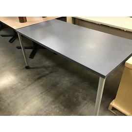 30x60x29” Gray metal work table on castors (6/23/21)