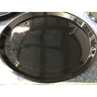 16” Black plastic food tray (8/26/21)