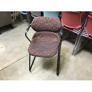 Gold/purple pattern stacking chair 9/16/22