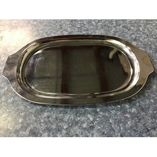 13 1/2” Silver colored oval tray (7/13/23)