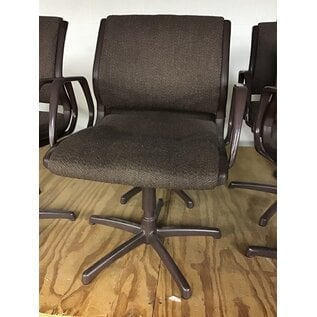 Brown Padded Metal Frame Office Chair (9/6/23)