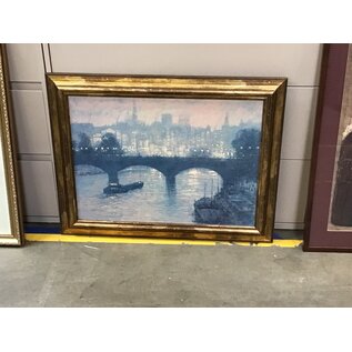 28x36” Framed Evening Bridge and City Print 9/8/23