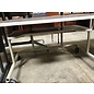 36x47 1/2x44 1/2” Dk gray 2 tier w/lower shelf work table on castors 9/12/23