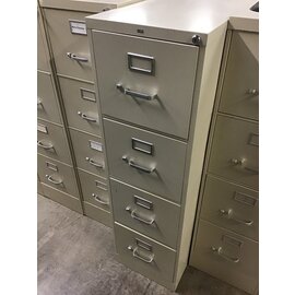 25x15x52” Hon Beige 4 Drawer Vertical File Cabinet 2/10/26