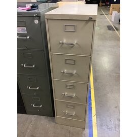 Beige Steelcase 4 Drawer Vertical File Cabinet 6/20/25