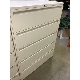 18x42x55 1/2” White Lateral File Cabinet 5 Drawer 1/30/24
