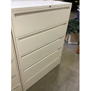 18x42x55 1/2” White Lateral File Cabinet 5 Drawer 1/30/24