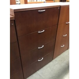 22x36x58” Cherry Color 4 Drawer Lateral File Cabinet (alternate use as dresser) 10/13/23