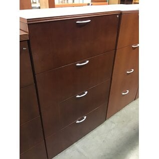 22x36x58” Cherry Color 4 Drawer Lateral File Cabinet (alternate use as dresser) 10/13/23