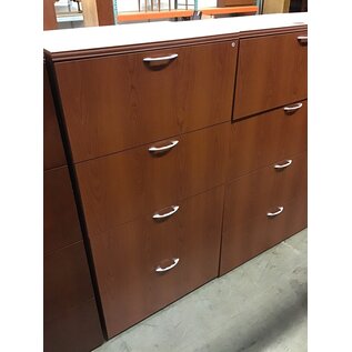22x30x58” Oak Colored 4 Drawer Lateral File Cabinet (alternate use dresser) 10/13/23