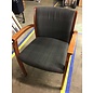 Dark Grey Dotted Patterned Cloth Wooden Frame Side Chair 10/13/23