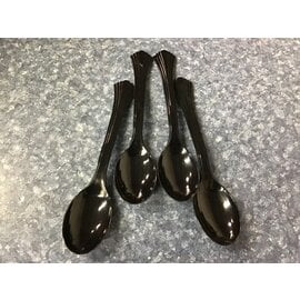 Black plastic spoon 4 pack 10/17/23