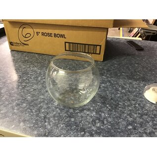5” Globe Glass Rose Bowl Vase 10/19/23