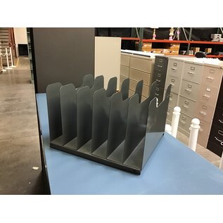 Gray metal 6 slot file holder 10/31/23