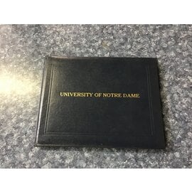 6 1/2x8 1/2” Notre Dame Diploma Cover 12/12/23