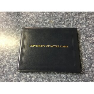 6 1/2x8 1/2” Notre Dame Diploma Cover 12/12/23