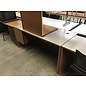30x66x30” Gray top wood laminate L/ped, R/return Desk 12/12/23