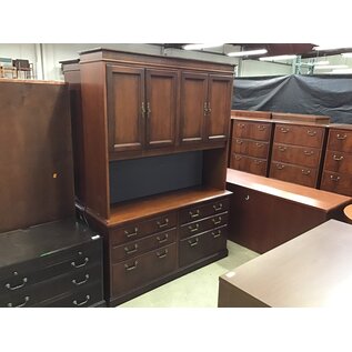 19x60x82” Cherry wood Credenza w/hutch 5/24/24