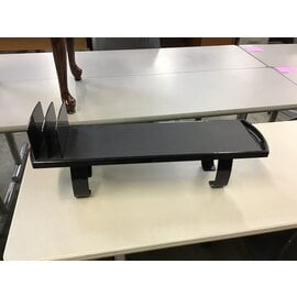 7x28x10” Black plastic desk stand with file slots 2/6/24