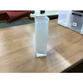 2x7 1/2” Frosted Glass Square Vase 2/8/24