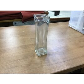 2x7 1/2” Clear Glass Square Vase 2/8/24