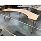 42x81x30” Crescent table on castors (Adjustable height down to 27 1/2” with spacer removal) 5/1/24