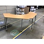 42x81x30” Crescent table on castors (Adjustable height down to 27 1/2” with spacer removal) 5/1/24