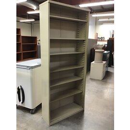 12x36x84” Beige metal bookcase 12/10/25