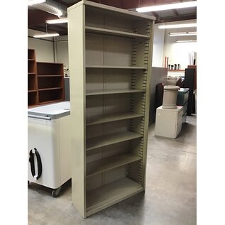 12x36x84” Beige metal bookcase 12/10/25