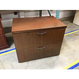 24x36x29” Dark oak color 2 drawer lateral file cabinet 3/6/24