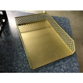 9 1/2x13 1/2” Gold metal paper tray 3/8/24