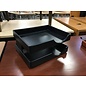 Black wood 2 tier paper tray 3/8/24