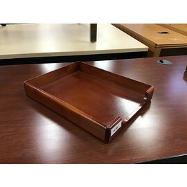 Cherry color wood paper tray 3/8/24