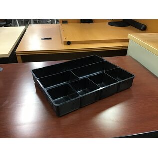 11 3/4x2 1/2x15” Black plastic drawer organizer 3/8/24